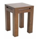 MD8799 Wooden Stool, Square-shaped solid wood stool with Scandinavian design
