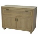 MD8803 Sideboard, Solid wood sideboard with 1 drawer and 2 doors, modern design