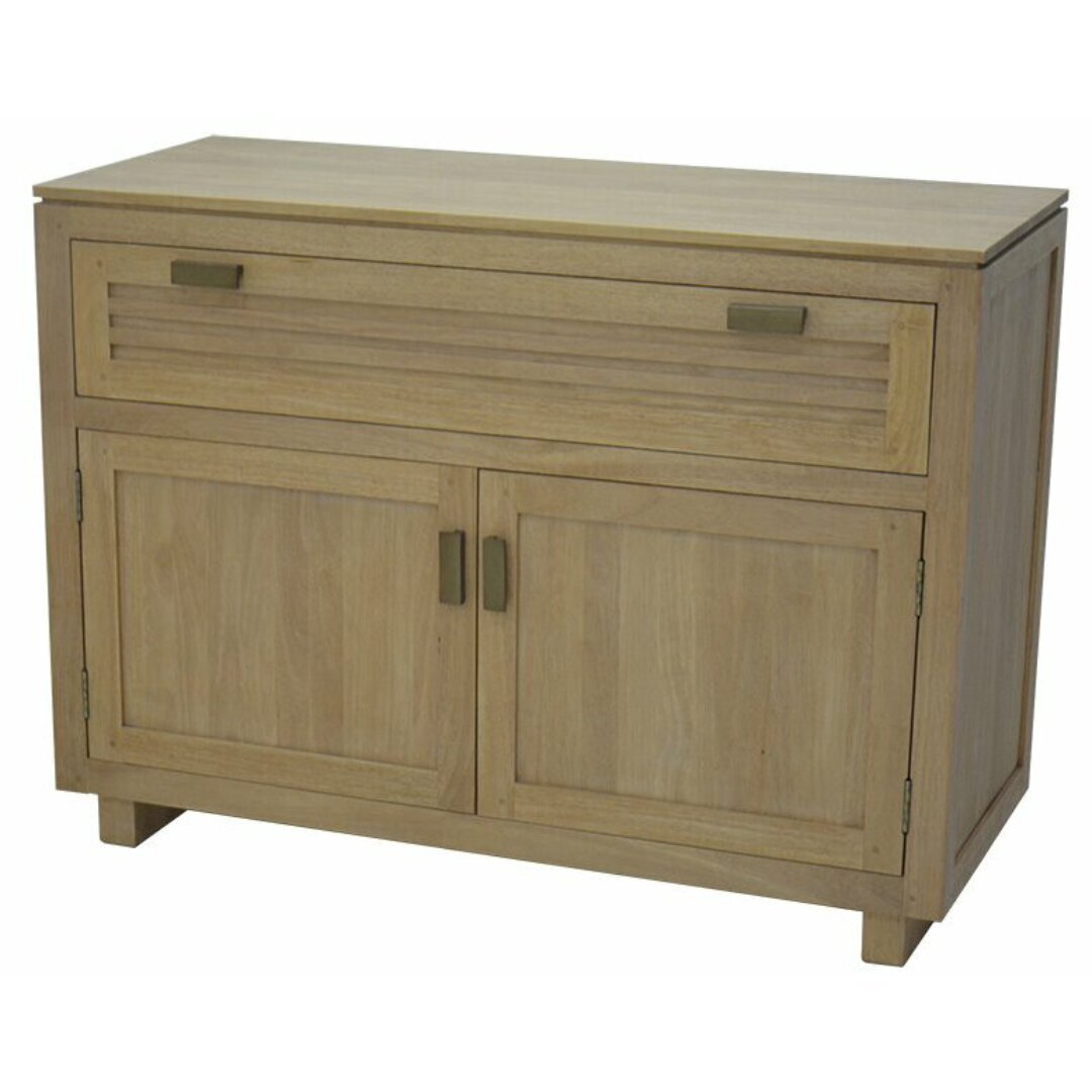 MD8803 Sideboard, Solid wood sideboard with 1 drawer and 2 doors, modern design