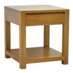MD8812 Sofa Corner Table, Solid wood corner table with 1 drawer, Scandinavian design