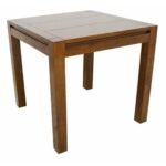 MD8813KD Dining Table, Solid wood square dining table with Scandinavian design