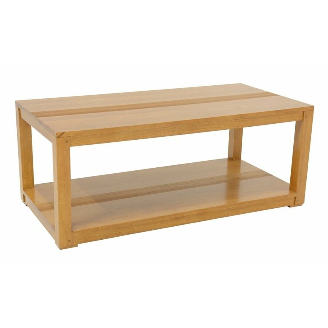 MD8818 Low Table, 100% Solid Wood Coffee Table with Minimalist Design