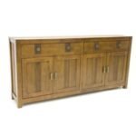 MD8824 Sideboard, Solid wood sideboard with 4 doors and 2 drawers