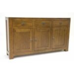 MD8825 Sideboard, Solid wood side cabinet with 3 doors and 3 drawers (Hongkong Collection)