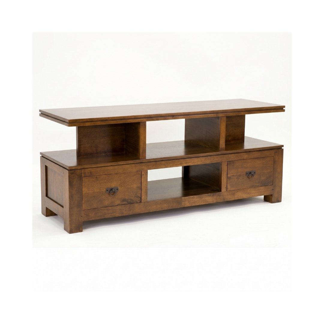 MD8826 TV Furniture, Solid Wood TV Cabinet with 2 Doors
