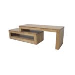 MD8835 TV Furniture, Solid wood TV cabinet with 2 sliding doors