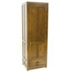 MD8837 Wardrobe, Solid wood wardrobe with 1 door and 1 drawer