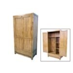 MD8847 Wardrobe, Solid wood wardrobe with 2 doors and 1 drawer