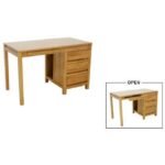 MD8851KD Working Desk 4 Drawers, Solid wood working desk with 4 drawers