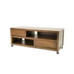 MD8853 TV Cabinet 2 Drawers, Solid wood TV stand with 2 drawers, modern design