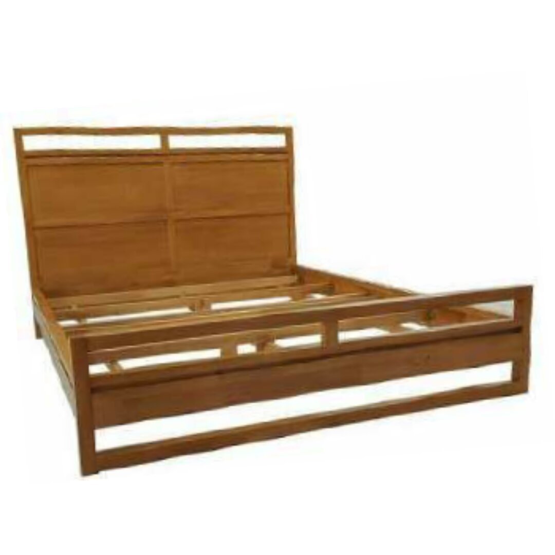 MD8855KF Wooden Bed Frame, Classic design solid wood bed
