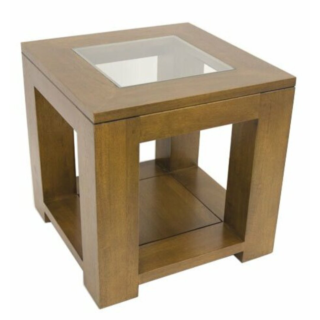 MD8857 MD8857 Sofa Side Table, Solid wood side table in a cube shape
