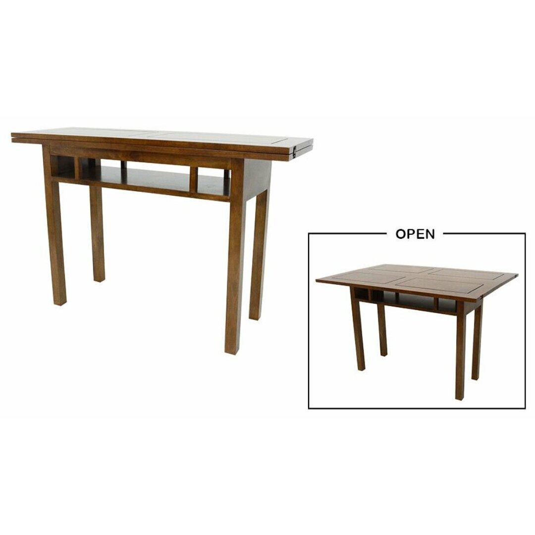 MD8865 Console Table, Solid wood console table with expandable/foldable function and modern design