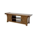 MD8868 TV Cabinet, Solid wood TV stand with 2 doors, oriental design