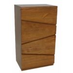 MD8872 Chest of 4 Drawers, Tall, modern design solid wood chest of drawers