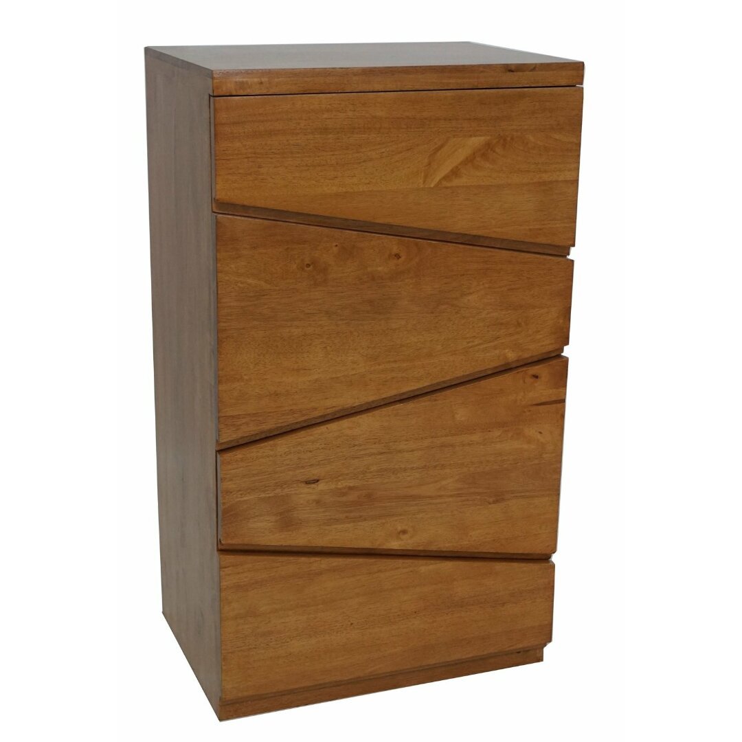 MD8872 Chest of 4 Drawers, Tall, modern design solid wood chest of drawers
