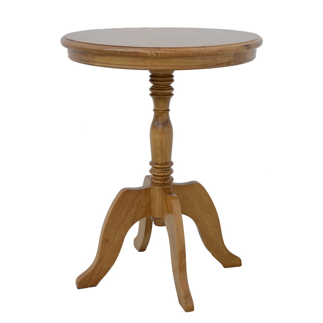 MD8879 Accent Table, Solid wood side table, Paris Collection design, tall round shape