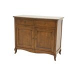 MD8889 Cupboard, Solid wood storage cabinet with 2 doors and 2 drawers, Florence design