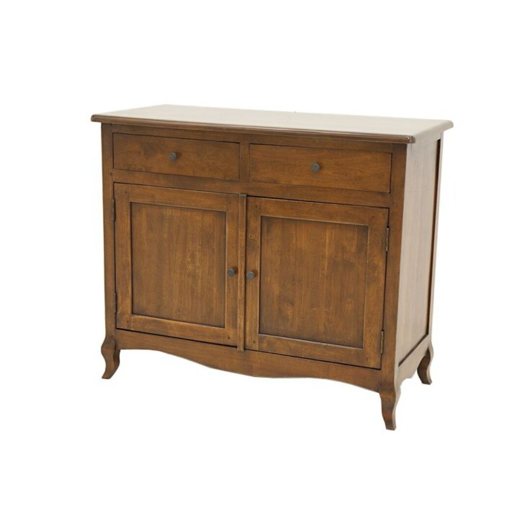 MD8889 Cupboard, Solid wood storage cabinet with 2 doors and 2 drawers, Florence design