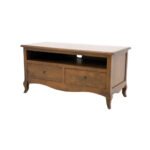 MD8891 TV Cabinet, Solid wood TV stand with 2 drawers, Florence design, beautiful classic and contemporary