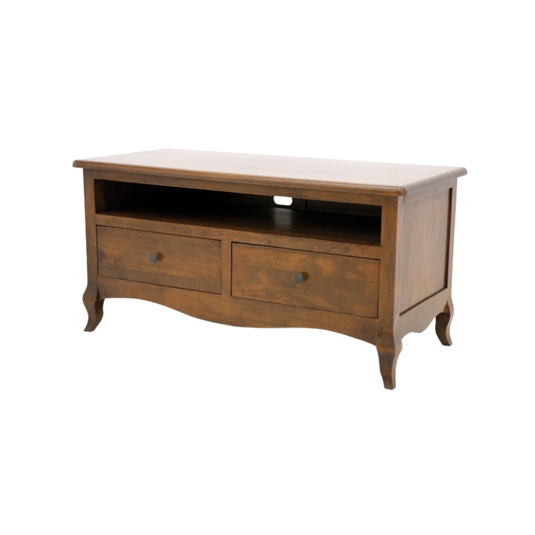 MD8891 TV Cabinet, Solid wood TV stand with 2 drawers, Florence design, beautiful classic and contemporary