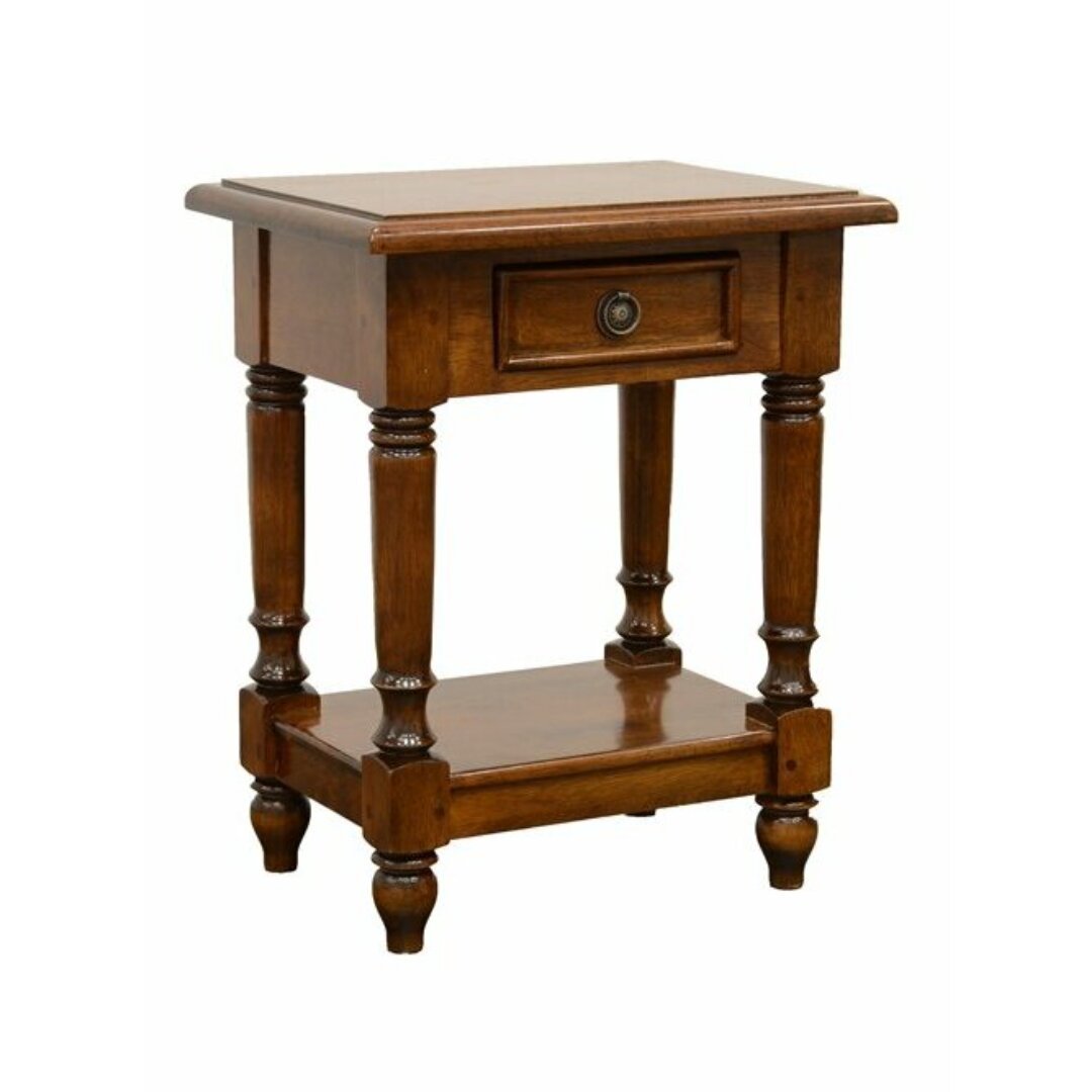 MD8899 Bedside Table, Solid Wood, 1 Drawer, Paris Collection