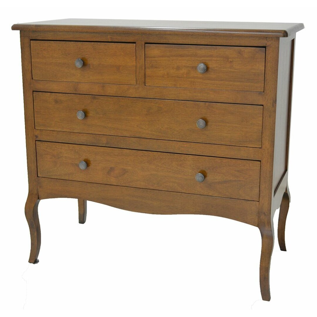 MD8902 Chest of 4 Drawers, Solid Wood, 4 Drawers, Florence Collection