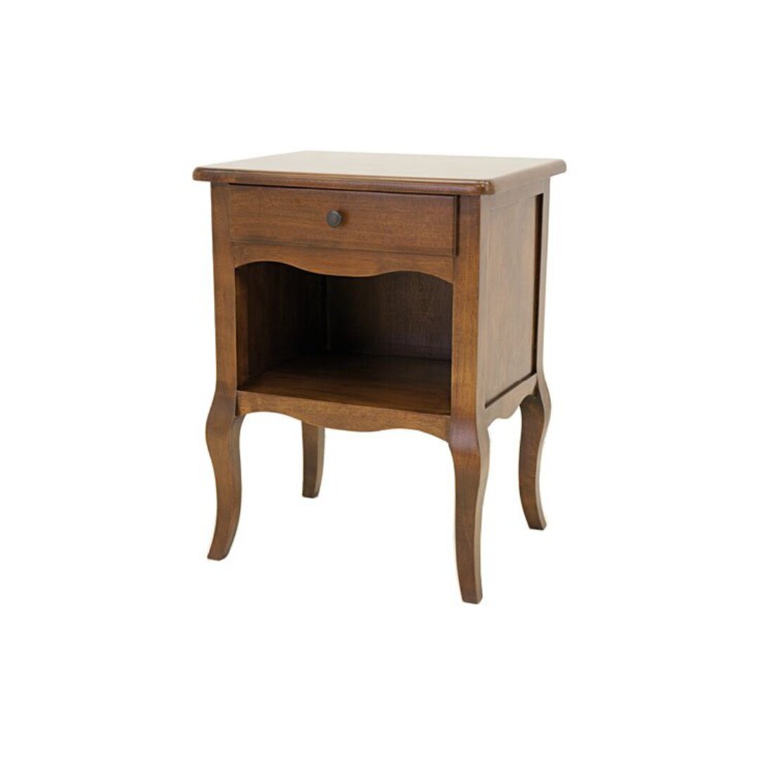 MD8903 Bedside Table, Solid Wood, 1 Drawer, Florence Collection