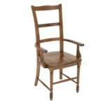 MD8917 Armchair, Solid Wood Dining Chair with Arms, Paris Collection