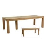 MD8949KD Dining Table, Solid wood extendable dining table (190-250 cm)