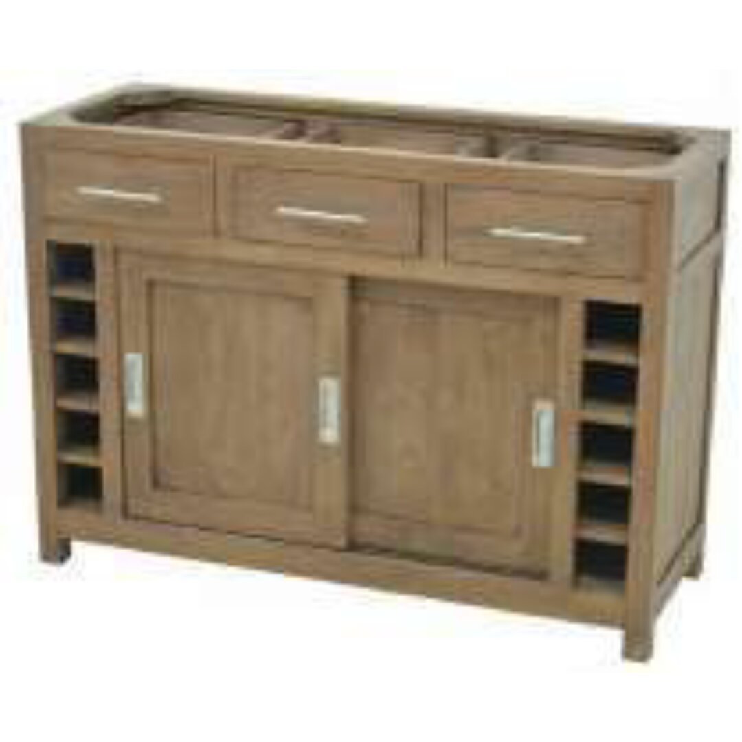 MD8960-1 Center Kitchen Cupboard, Solid wood center kitchen cabinet with 3 drawers, beautiful design