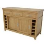 MD8960 Center Kitchen Cupboard, Solid wood center kitchen cabinet with 2 doors and 3 drawers, wooden top