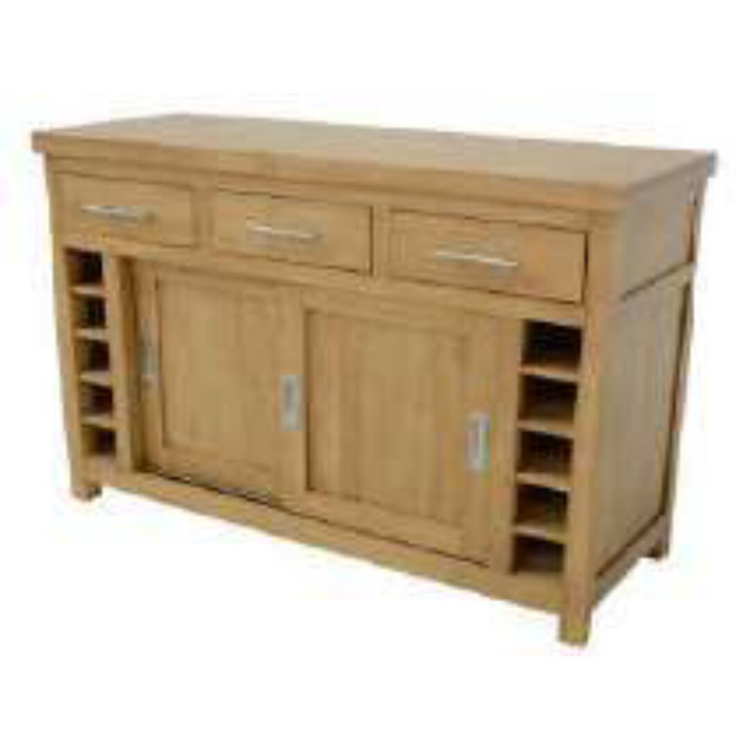 MD8960 Center Kitchen Cupboard, Solid wood center kitchen cabinet with 2 doors and 3 drawers, wooden top