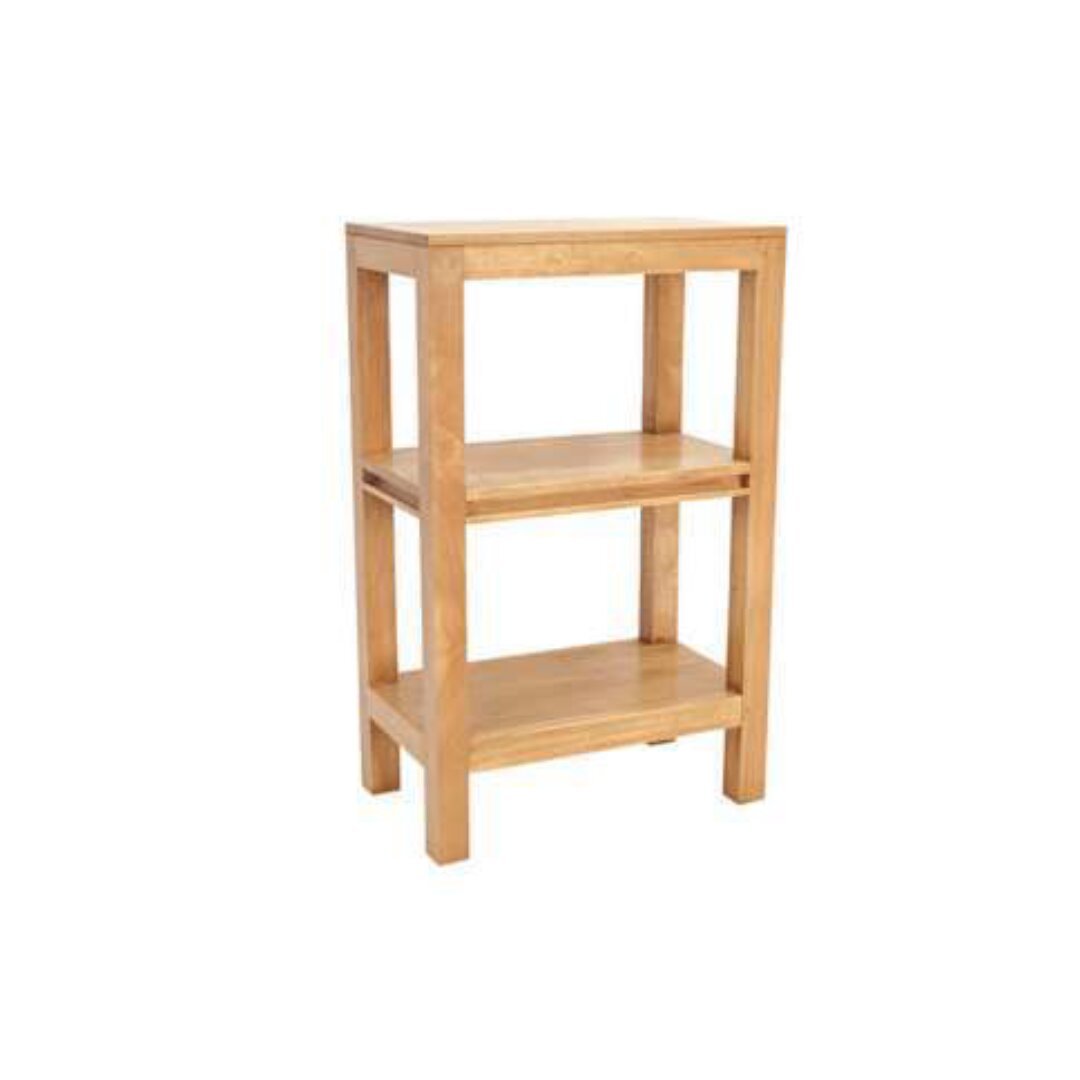 MD8971 Bath Low Shelf, Low, minimalist design solid wood bathroom shelf
