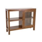 MD8972 Low Cupboard, Solid wood storage cabinet with 1 door, elegant design