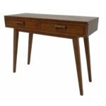 MD8976KD Console Table Real Wood, Vintage Design Console Table with 2 Drawers