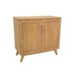MD8985KD Cupboard 2 Doors Real Wood, Vintage Design Solid Wood Cupboard with 2 Doors