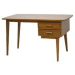 MD8990KD Writing Desk Real Wood, Solid wood writing desk with 2 drawers