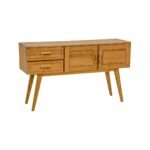 MD8991KD Console Table Real Wood, Solid wood console table with 2 doors and 2 drawers, view 5