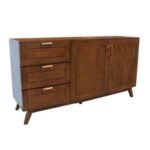 MD8994KD Real Wood Sideboard, Two-door sideboard with three drawers