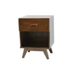 MD8996KD Bedside Table Real Wood, Solid wood bedside table with 1 drawer