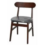 MD9003F Dining Chair, Solid wood dining chair with foam cushion
