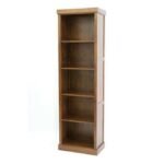 MD9007 Bookshelf, A tall, compact bookshelf made of solid wood