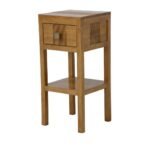 MD9008 Accent Table, Solid wood side table with 1 drawer
