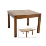 MD9015KD Dining Table, Extendable solid wood dining table