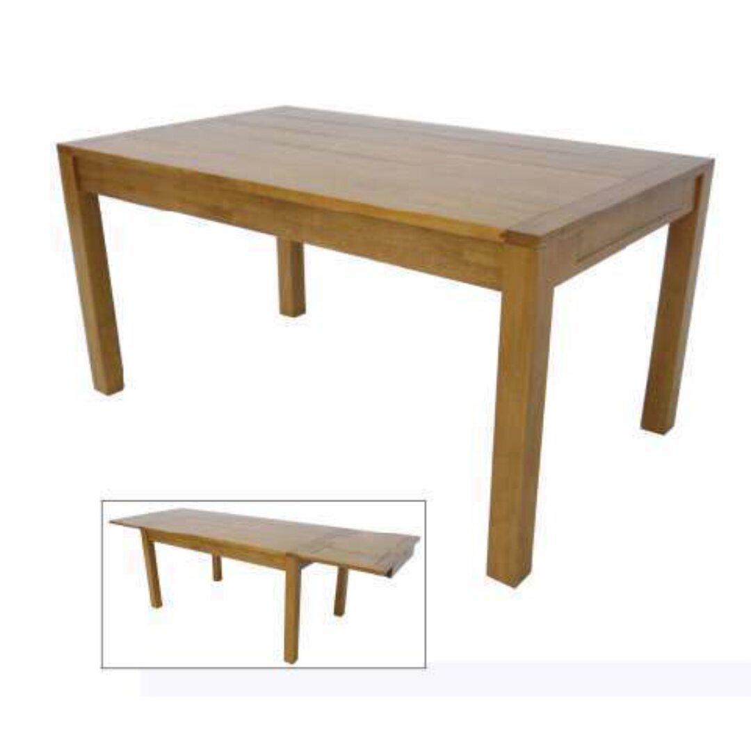 MD9016KD Dining Table, Extendable solid wood dining table