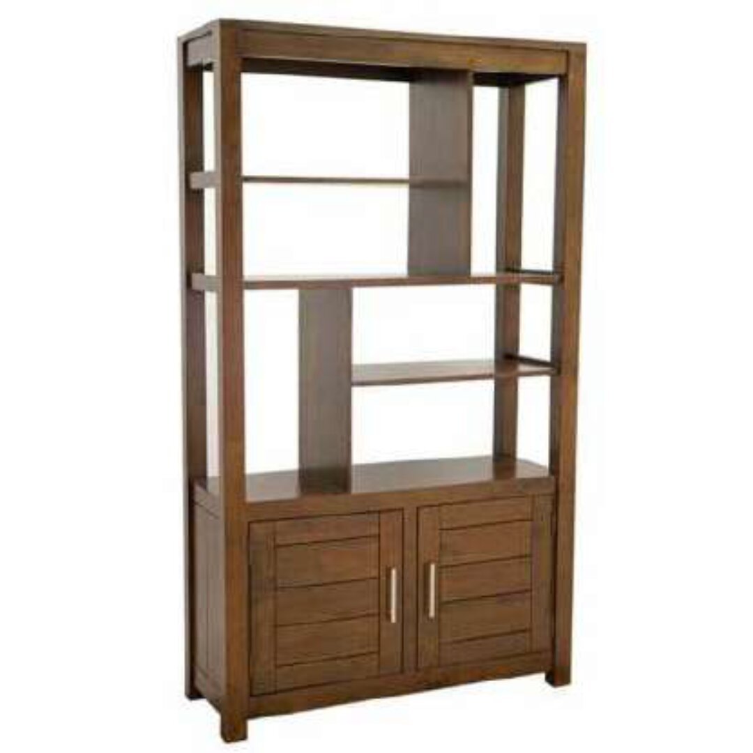 MD9021 Bookshelf 2 Doors, A luxurious and durable solid wood bookshelf with two doors