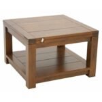 MD9028 Low Table, Solid wood coffee table with extendable function, warm style