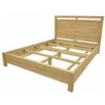 MD9039KF Complete Wood Bed (KD), A sturdy, detachable solid wood bed