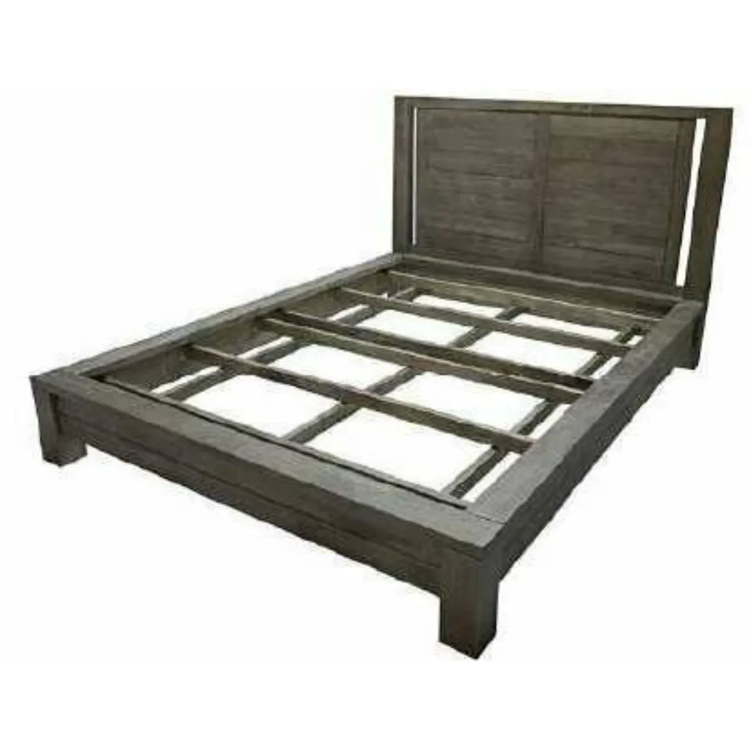 MD9040KF Complete Wood Bed (KD), Assembled and disassembled solid wood bed